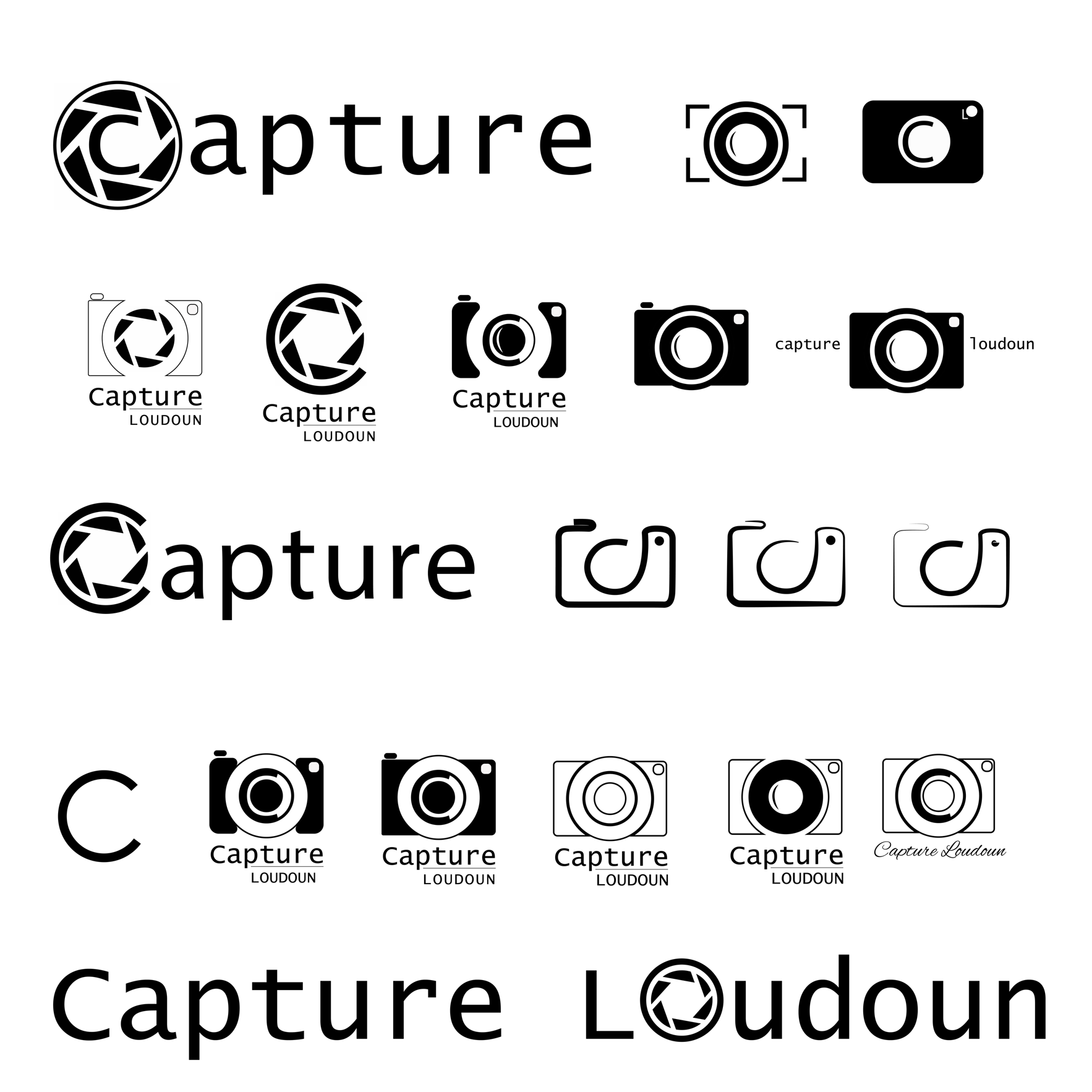 Capture Loudoun logo ideas expanded